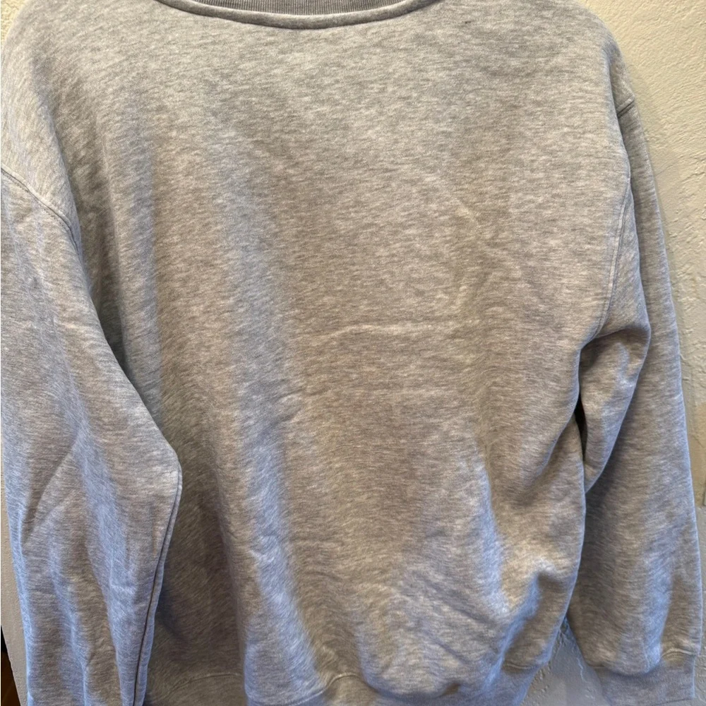 Disney Mickey Mouse snd Pluto Gray Crewneck Sweatshirt My Dog is my Valentine